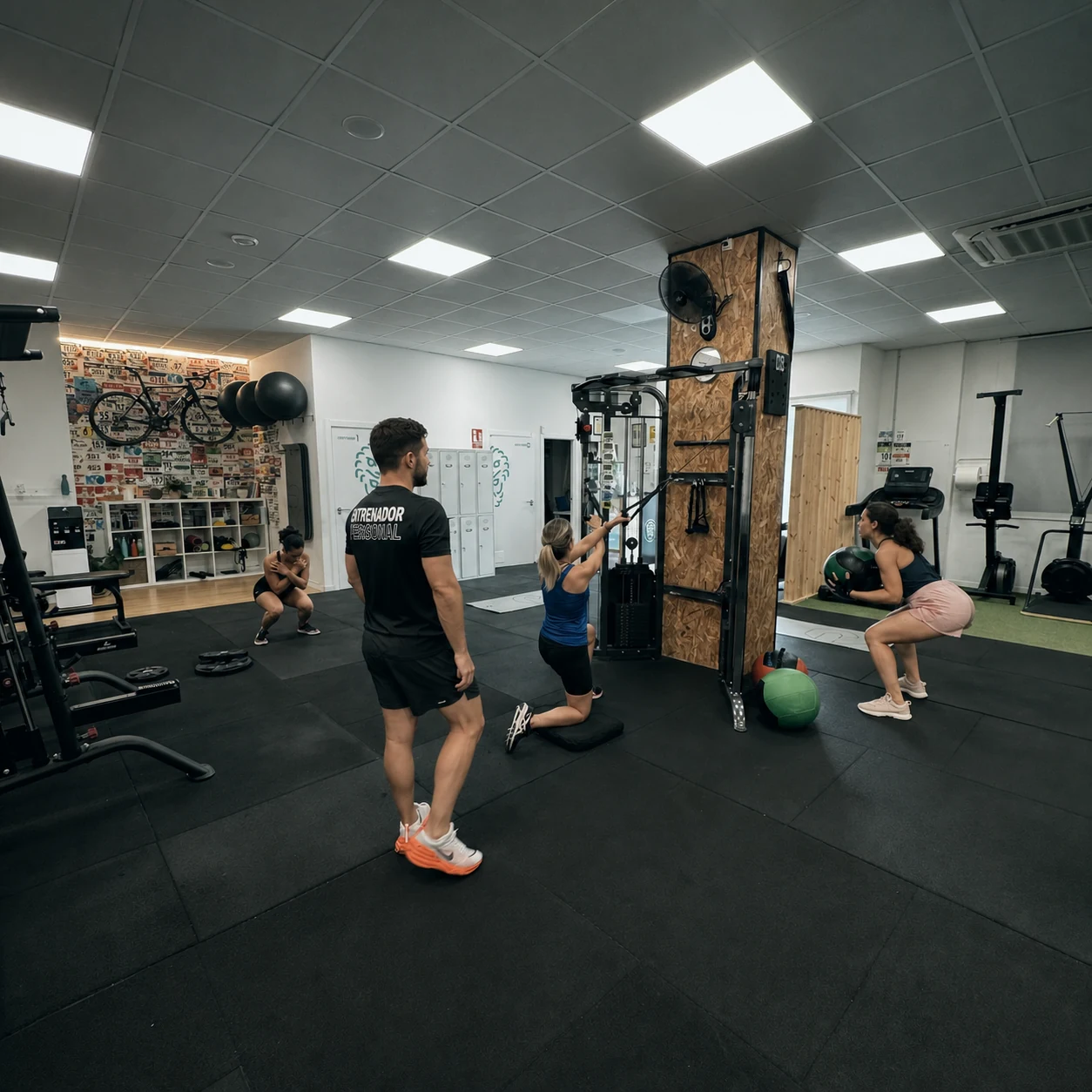 Sesión de entrenamiento funcional Global Fit con supervisión profesional en BEFEEL Plaza